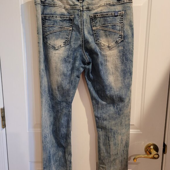Dejan Bleu jeans Distressed slim fit size 13 14 womens - Picture 2 of 5
